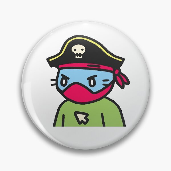 Item preview, Cool Cat#1730  Cute cat Cartoon cat Pirate hat designed and sold by PetTotem.