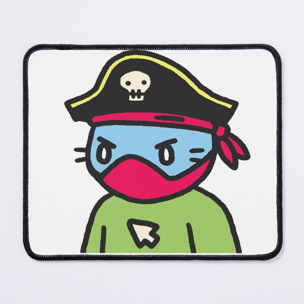 Item preview, Cool Cat#1730 Cute cat Cartoon cat Pirate hat designed and sold by PetTotem.