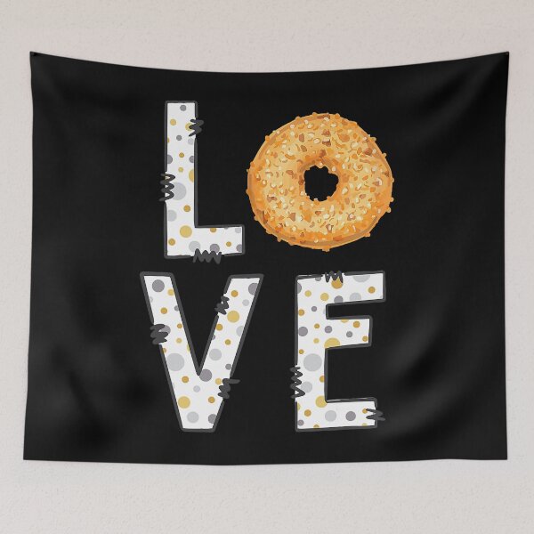 Item preview, I Love Bagels Funny Bagel Lover Baking Retro Themed designed and sold by ShannonMullins.