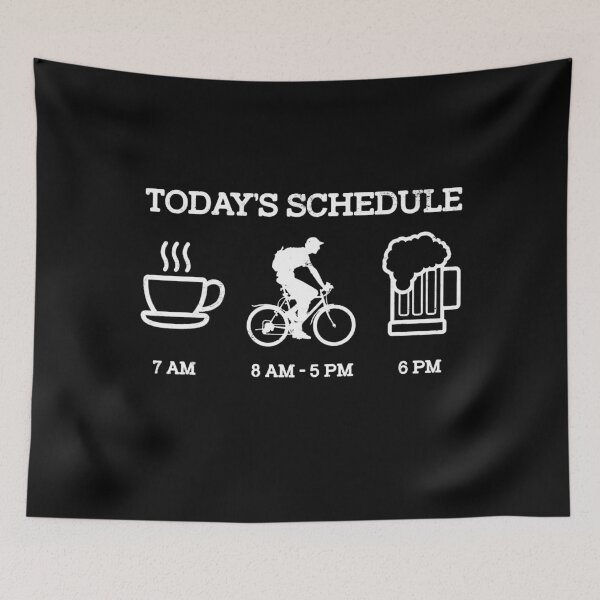 Item preview, Today's Schedule - Cycling Mountain Biking designed and sold by spherevilla.