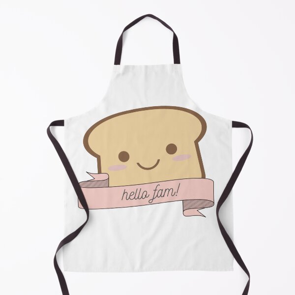 Item preview, cute bread "hello fam!" designed and sold by printnovali.