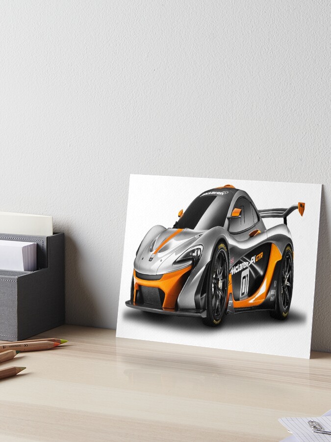 Mclaren P1 Gtr Art Board Print By Whomadewhat Redbubble