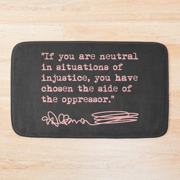 Item preview, Desmond Tutu - If You Are Neutral in Situations of Injustice (pink) designed and sold by Thelittlelord.