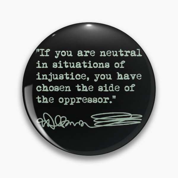 Item preview, Desmond Tutu - If You Are Neutral in Situations of Injustice (green) designed and sold by Thelittlelord.