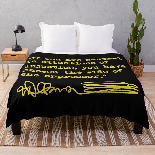 Item preview, Desmond Tutu - If You Are Neutral in Situations of Injustice (yellow) designed and sold by Thelittlelord.