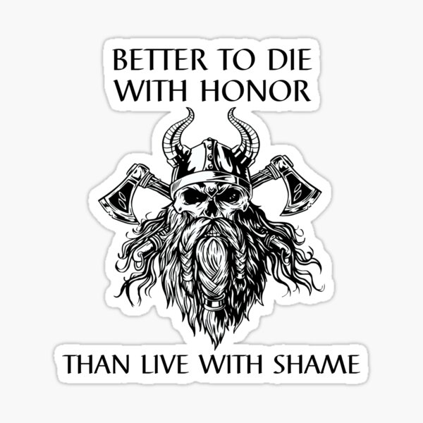 Warrior Skull - Viking - Sticker