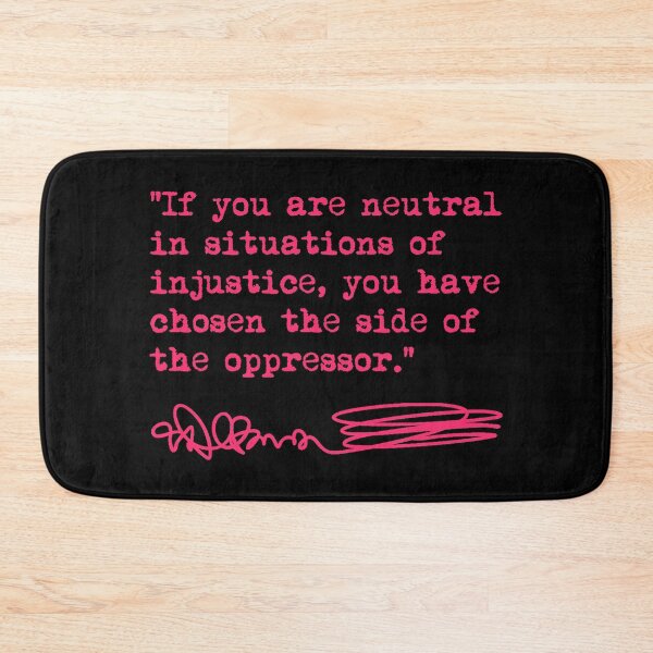 Item preview, Desmond Tutu - If You Are Neutral in Situations of Injustice (hot pink) designed and sold by Thelittlelord.