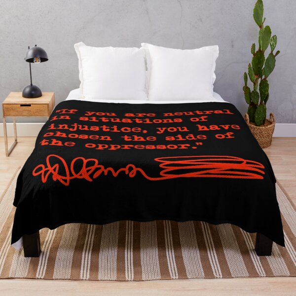 Item preview, Desmond Tutu - If You Are Neutral in Situations of Injustice (red) designed and sold by Thelittlelord.