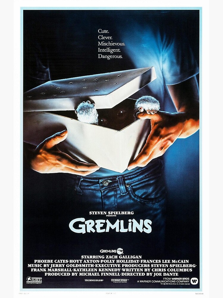 gremlins 1984 original movie new silk poster