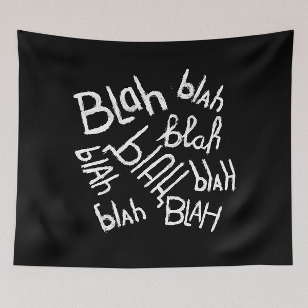 Item preview, Blah Blah Blah Typography designed and sold by LisaDiane26.