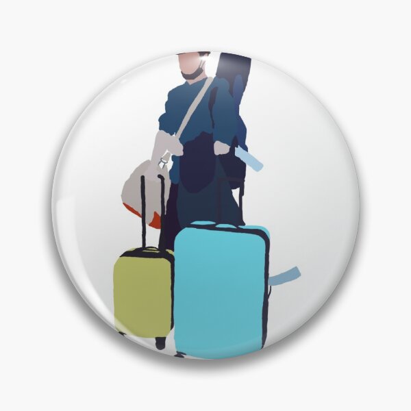 Item preview, Wilbur with luggage drawing  designed and sold by JustVibz.