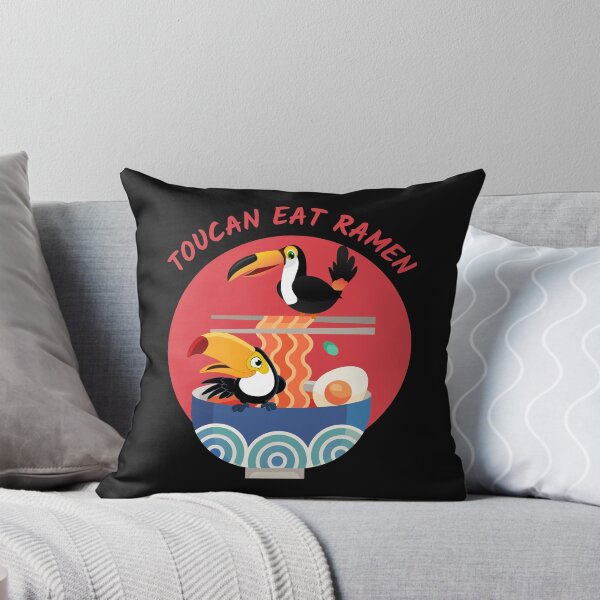 Aperçu de l'œuvre Toucan Eat Ramen-Pun-Play On Words-Japanese-Food Art-Funny-Funny Birds créée et vendue par SighFly52.