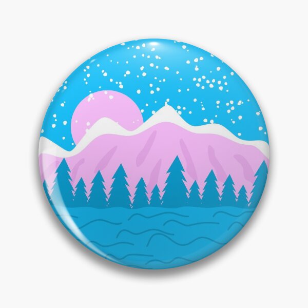 Item preview, Transgender Pride Flag Mountain Landscape Snow Lake Sunset designed and sold by cashewdays.