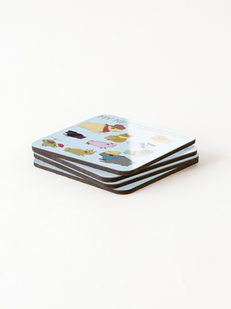 Thumbnail 4 of 5, Coasters (Set of 4), My NFT Collection designed and sold by RancherToads.