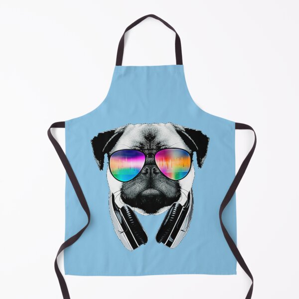 Item preview, Pug in headphones designed and sold by SteadyGoBundle.
