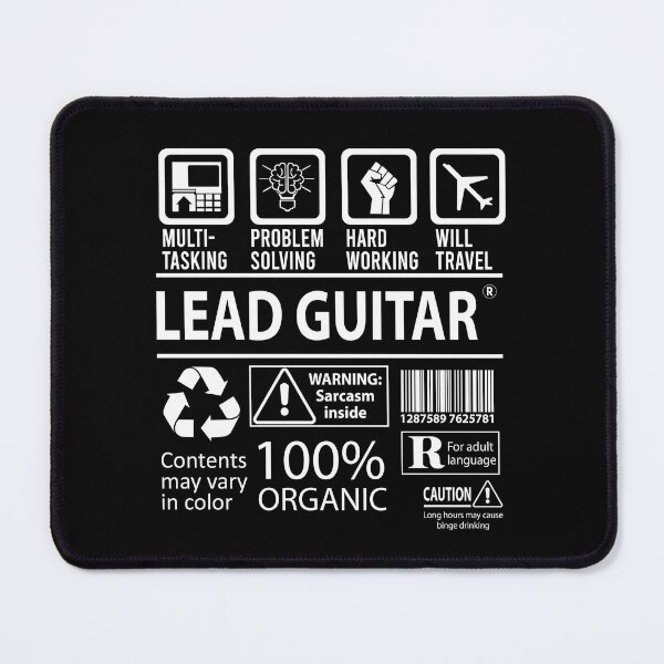 Item preview, Lead Guitar T Shirt - MultiTasking Certified Job Gift Item Tee designed and sold by andahanson.