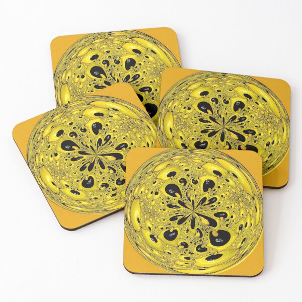 Item preview, Yellow and Black Creation Orb Three designed and sold by Elisabeth Lucas.