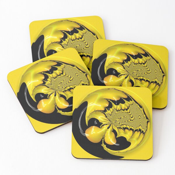 Item preview, Yellow and Black Creation Orb Four designed and sold by Elisabeth Lucas.