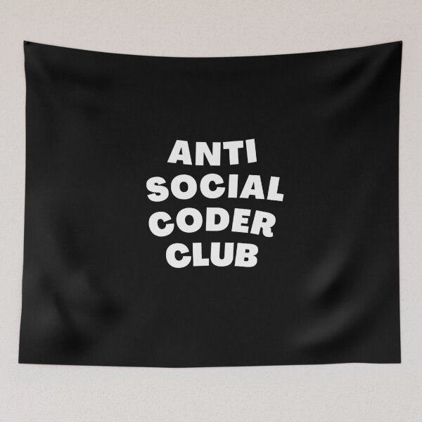 Item preview, Anti Social Coder Club | software developer, engineer, programmer designed and sold by brinikki.