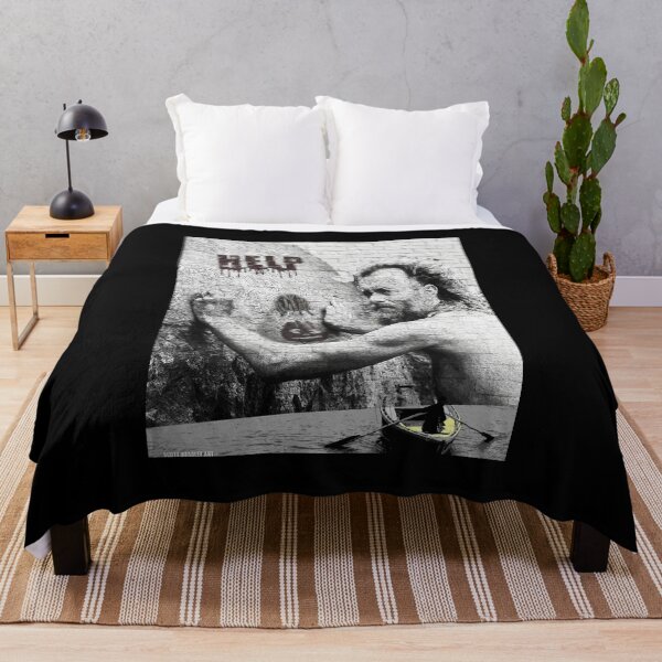 Item preview, Creation Chuck Nolan Was Abandoned On A Deserted Island Yummy Cast Away- Banksy Style Art Vintage designed and sold by NylaHamptonAway.