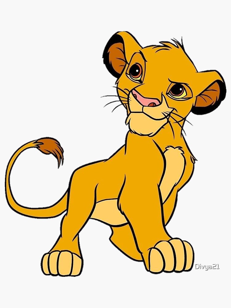 "Lion king" Sticker by Divya21 Redbubble