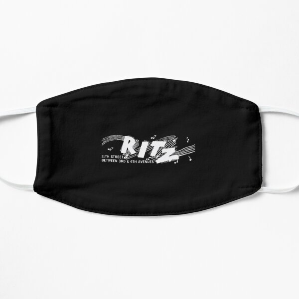 The Ritz T-ShirtThe Ritz New York City (White) Distressed Flat Mask