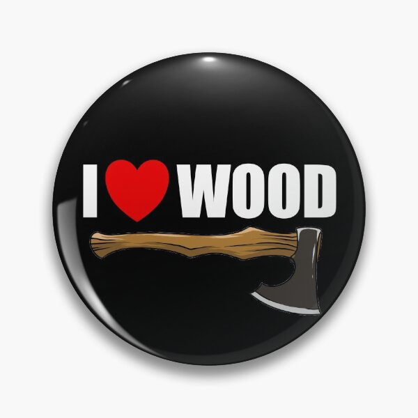 Item preview, I Love Wood Hand Axe Red Heart Logger Men's Lumberjack Gear designed and sold by DynamicDesign.