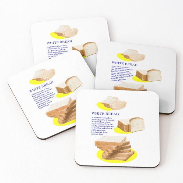 Item preview, white bread typography graphic designed and sold by elisthetic.