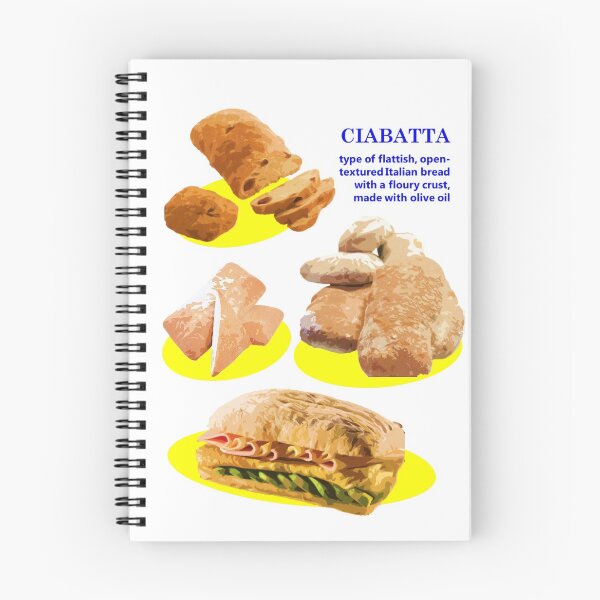 Item preview, ciabatta bread typography graphic designed and sold by elisthetic.
