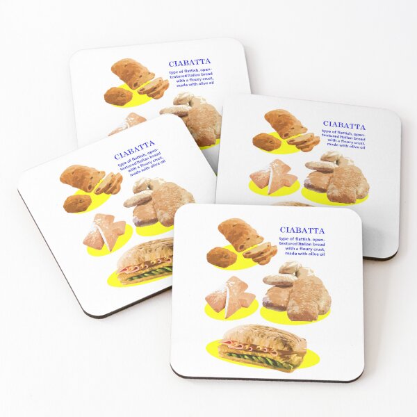 Item preview, ciabatta bread typography graphic designed and sold by elisthetic.