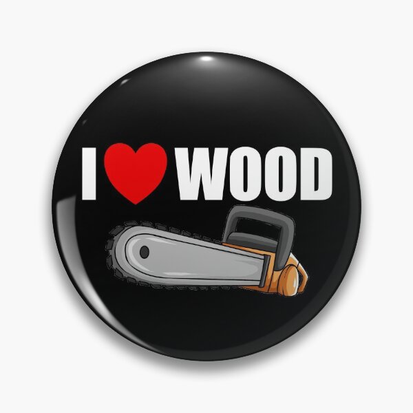Item preview, I Love Wood Chainsaw Red Heart Logger Men's Lumberjack Gear designed and sold by DynamicDesign.