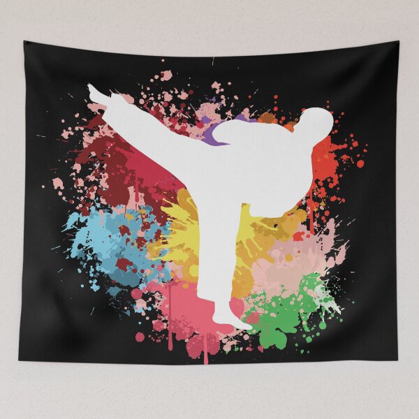 Item preview, Karate Watercolor Vintage Art designed and sold by SweetPea49.