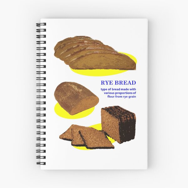 Item preview, rye bread typography graphic designed and sold by elisthetic.