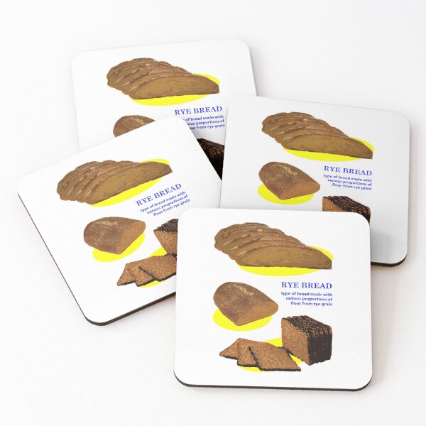 Item preview, rye bread typography graphic designed and sold by elisthetic.