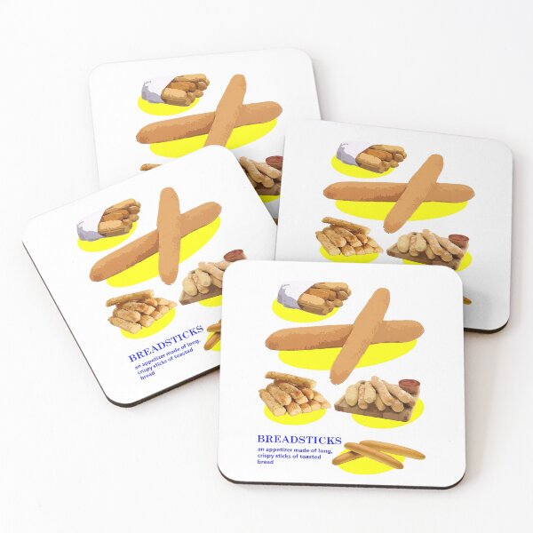 Item preview, breadsticks pastry typography graphic designed and sold by elisthetic.