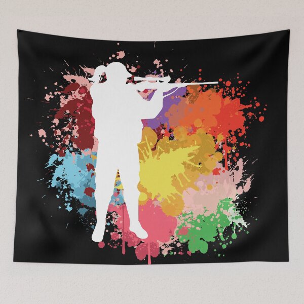 Item preview, Shooting Watercolor Vintage Art designed and sold by SweetPea49.