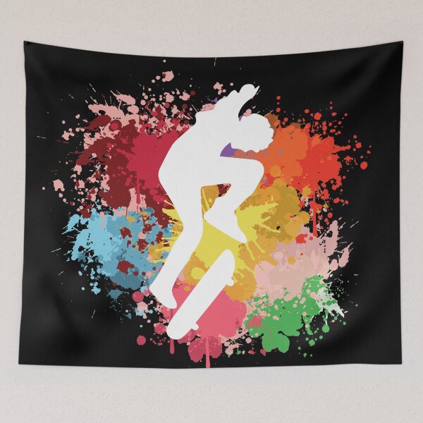 Item preview, Skateboarding Watercolor Vintage Art designed and sold by SweetPea49.