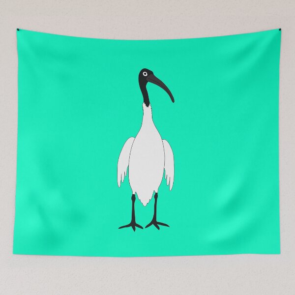 Item preview, Friendly Bin Chicken on Aqua designed and sold by Digitaldingo.