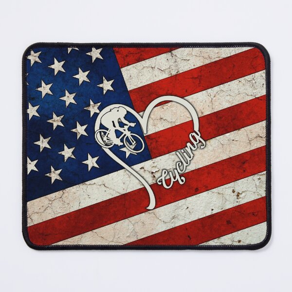 Item preview, Cycling Cracked American Flag designed and sold by SweetPea49.