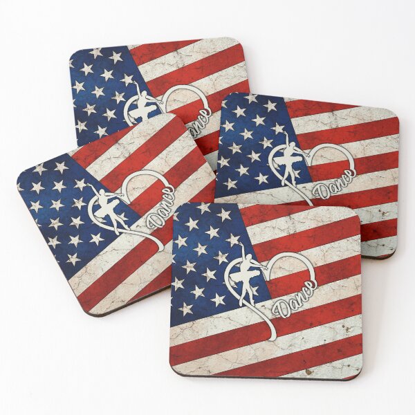 Item preview, Ballet Dance Cracked American Flag  designed and sold by SweetPea49.