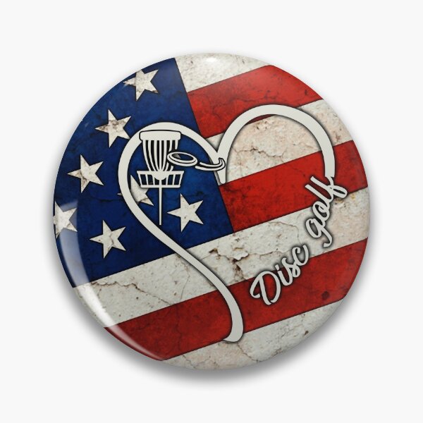 Item preview, Disc Golf Cracked American Flag  designed and sold by SweetPea49.