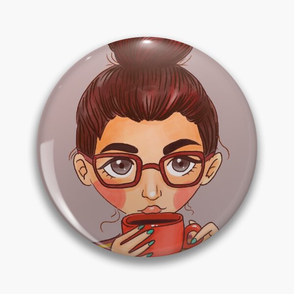 Item preview, Coffee lover girl designed and sold by Arelibelula.