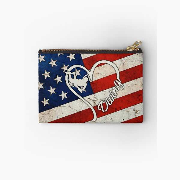 Item preview, Diving Cracked American Flag  designed and sold by SweetPea49.