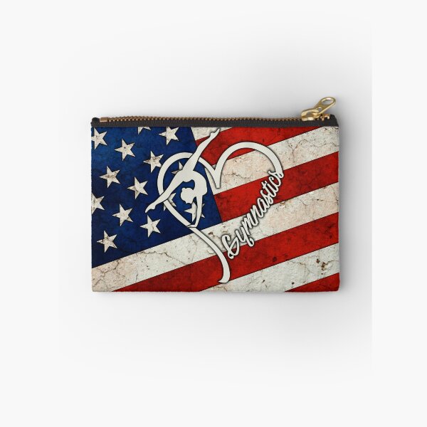 Item preview, Gymnastics Cracked American Flag  designed and sold by SweetPea49.