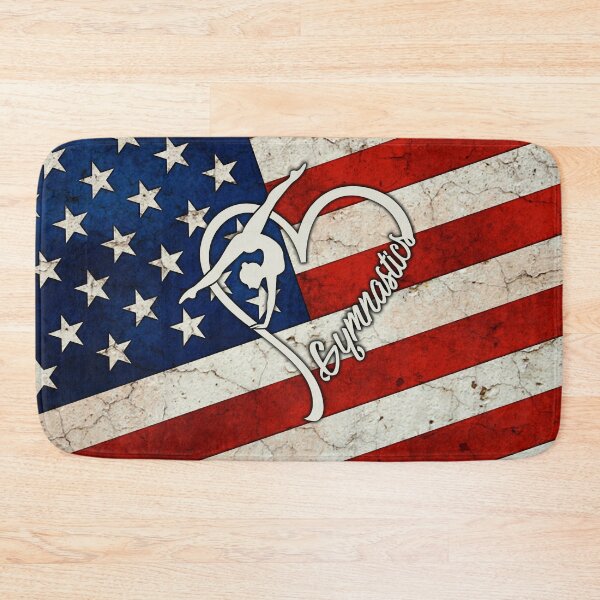 Item preview, Gymnastics Cracked American Flag  designed and sold by SweetPea49.