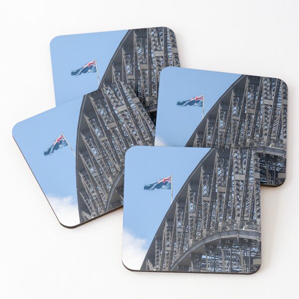 Item preview, Sydney Harbour Bridge and Australian Flag designed and sold by Martin Berry Photography.