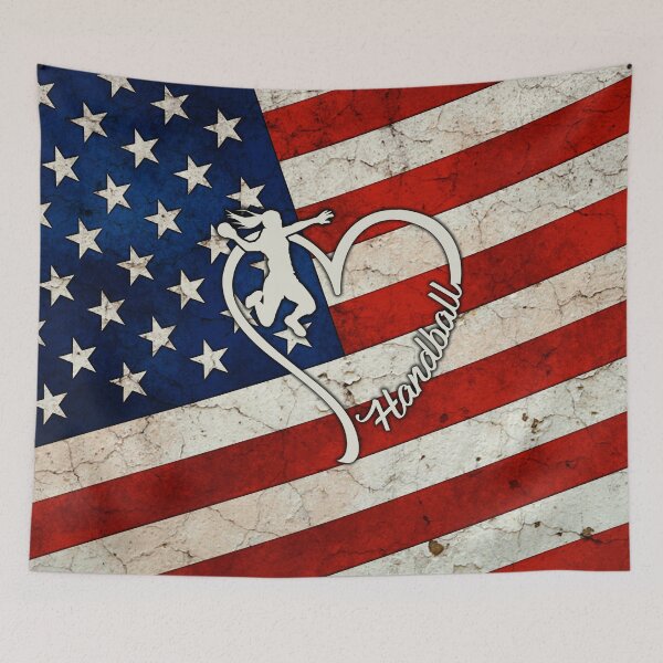 Item preview, Handball Cracked American Flag  designed and sold by SweetPea49.