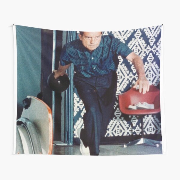 ;Nixon Bowling Poster Tapestry