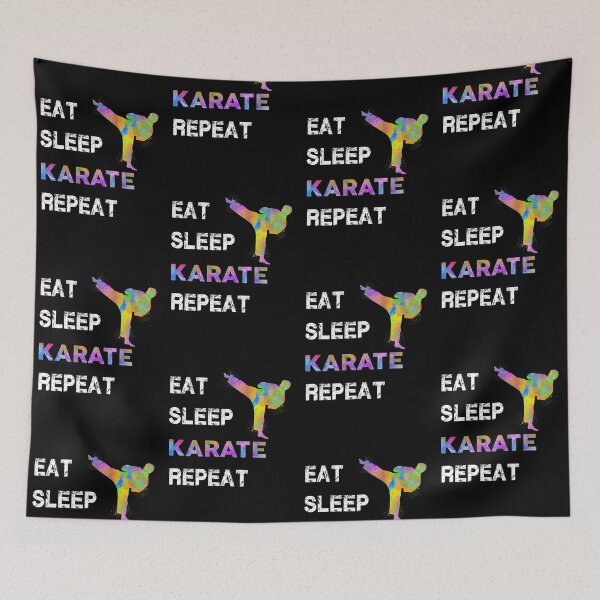 Item preview, Eat Sleep Karate Repeat designed and sold by SweetTea4U.