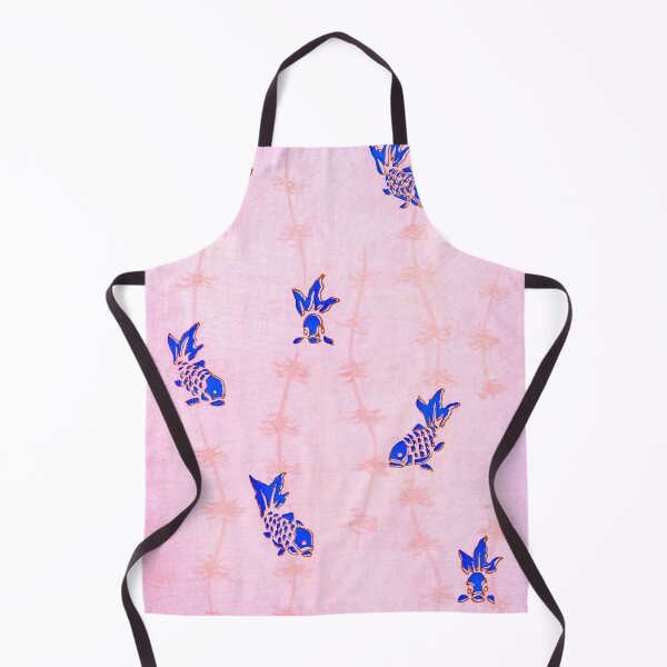Item preview, Seamless Swimming Blu-gold fish designed and sold by adilwahab.